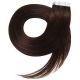 Tape in hair extensions n2 (DARK CHESTNUT) 100% natural hair 18 inch