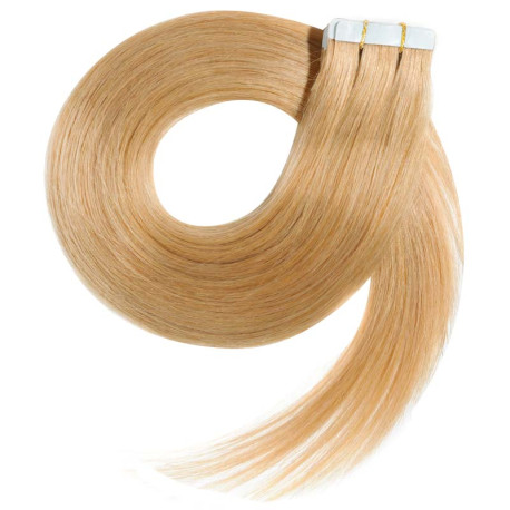 Tape in hair extensions n22 (BLONDE) 100% natural hair 18 inch