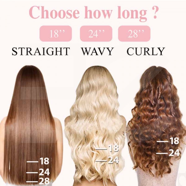 pictures of 18 inch hair extensions