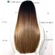 Tape in hair extensions light chestnut straight 18"