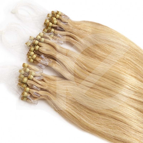 Extensions n 24 (ash blonde) 100% natural hair loop 48 cm