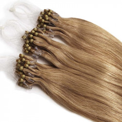 Extensions n 24 (ash blonde) 100% natural hair loop 48 cm