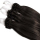 Extensions n 1B (brun) 100% natural hair loop 48 cm