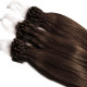 Micro loop extensions 100 % human hair n°4 (chocolate) 24 Inch