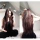 Pre bonded hair extensions chocolate 18"