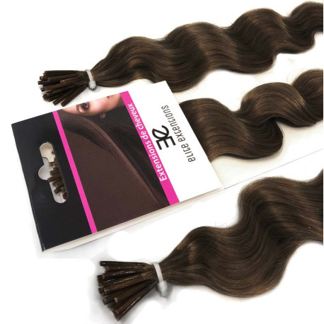 Extensions n 6 (chesnut) 100% natural cold attachment 24 Inch