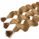 Extensions n14 (golden blonde) 100% natural cold attachment 24 Inch