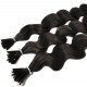 Extensions n 1 (black) 100% natural hair cold attachment 50 cm curly