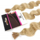 Extensions n 613 (light blonde) 100% natural hair cold attachment 50 cm curly