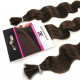 Extensions n 1 (black) 100% natural hair cold attachment 50 cm curly