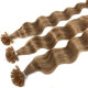 Extensions n 613 (light blonde) 100% natural hair hot fusion 50 cm curly