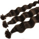 Extensions n 4 (chocolate) 100% natural hair hot fusion 50 cm curly