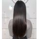 Micro ring hair extensions natural black straight 18"