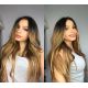 Micro loop hair extensions golden blonde straight 24"