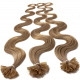 Pre bonded hair extensions 100 % human hair n°14 (golden blonde) 18 Inch