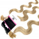 Pre bonded hair extensions ash blonde wavy 24"