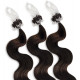 Extensions n 4 (chocolateE) 100% natural hair LOOP 48 cm