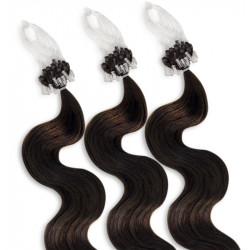 Extensions n 4 (chocolateE) 100% natural hair LOOP 48 cm