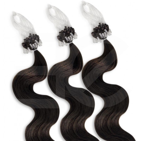 Extensions n 2 (dark chestnut) 100% natural hair LOOP 18 inch