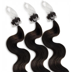 Extensions n°1 (BLACK) 100% natural hair MICRO LOOP 24 Inch