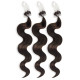 Extensions n 4 (chocolateE) 100% natural hair LOOP 48 cm