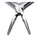 Plier and hook for micro ring hair extensions