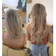 Extensions n 24 (ash blonde) 100% natural hair hot fusion 50 cm