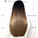 Weft hair extensions light blonde 18"