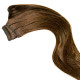 Weft hair extensions light blonde 18"