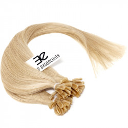 Pre bonded hair extensions light blonde 18"