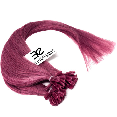 Extensions PINK 100% natural hair hot fusion 50 cm