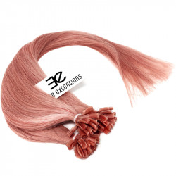 Pre bonded hair extensions pink 18"