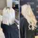 Clip in hair extensions polar blonde 24 inch