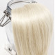 Clip in hair extensions straight n° 613B (platinum blonde) max volume 180g 20 inch