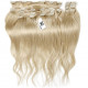 Clip in hair extensions light blonde max volume 180G 20"