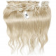 Clip in hair extensions platinum blonde max volume 180G 20"