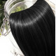 Extensions n 1 (black) 100% natural hair clip-in 55 cm