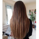 Micro loop hair extensions light chestnut straight 18" 1Gr