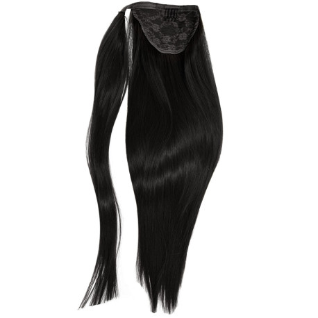 Ponytail hair extensions black 18 inch