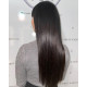 Micro loop hair extensions jet black straight 24"