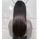 Micro loop hair extensions jet black straight 24"