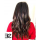 Micro loop hair extensions Chocolate straight 28"