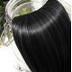 Pre Bonded Hair Extensions Straight - Natural Jet Black 18 Inch