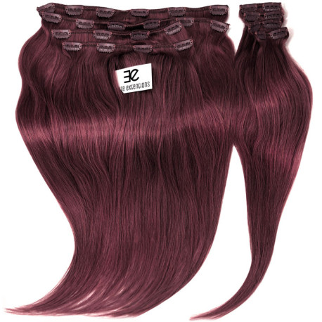 Clip in hair extensions plum max volume 180G 20