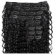 Clip in hair extensions jet black curly max volume 180G 24"