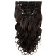 Clip in hair extensions natural black wavy 20 inches