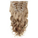 Clip in hair extensions golden blonde wavy 20 inches