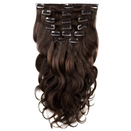 Extensions n 1 (black) 100% natural hair clip-in 55 cm