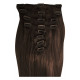 Extensions n 4 (chocolate) 100% natural hair clip-in 55 cm