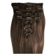 Extensions n 8 (chestnut) 100% natural hair clip-in 55 cm